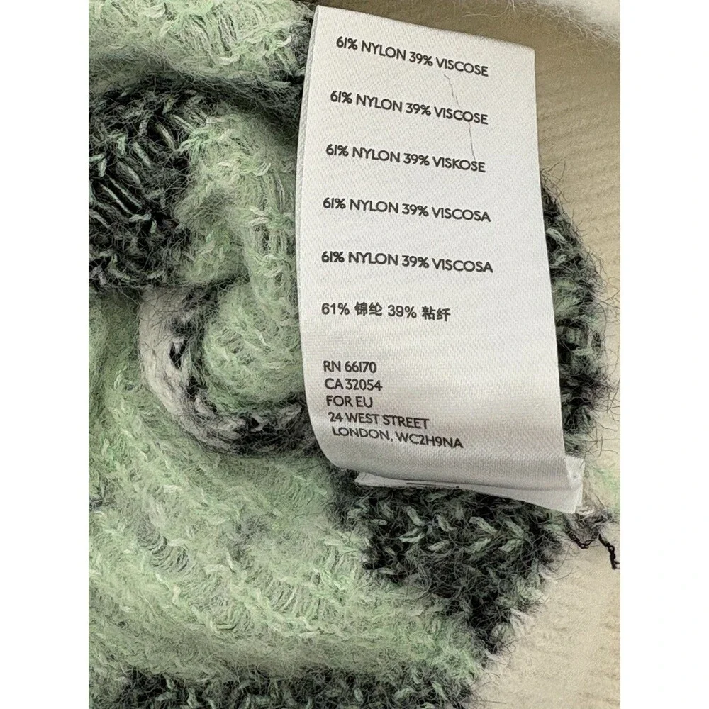 Free People Sweater Women's XS Through The Motions Argyle Vest Cropped Boxy